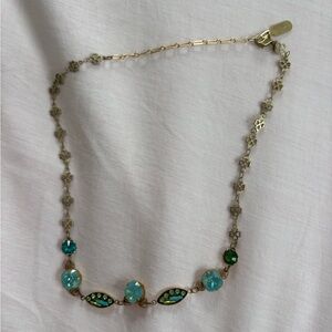Clara Bea Gold and Blue Necklace